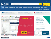 Tablet Screenshot of cursosguru.com.br